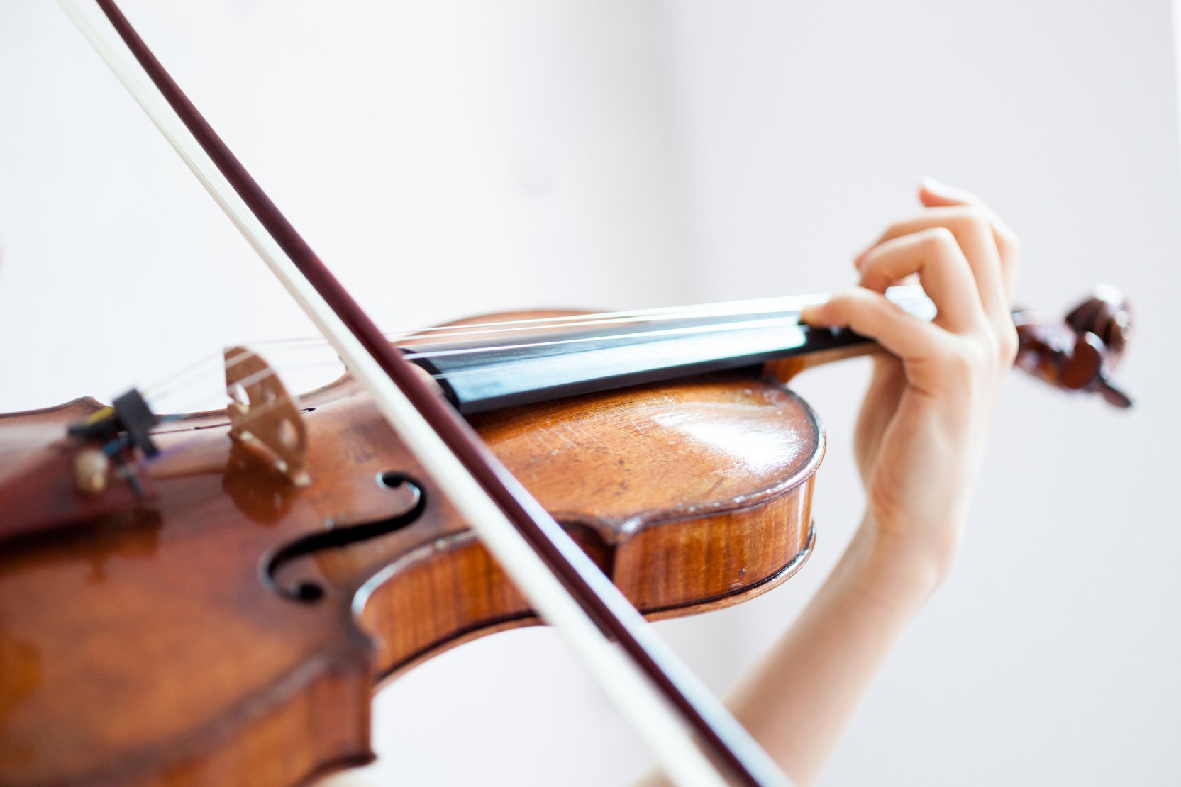 Japanese woman playing a violin